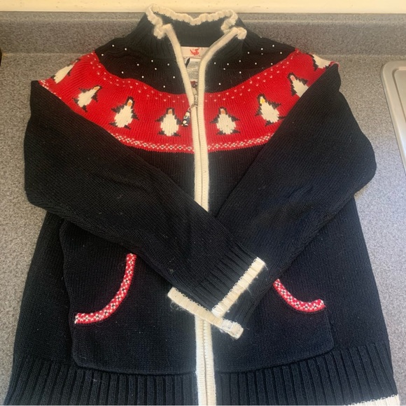 Vintage Quacker Factory Novelty Zipper Angora Blend Cardigan Grandmacore Size XS - Picture 2 of 9